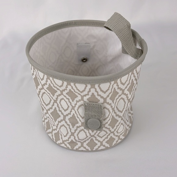 Thirty-one Oh Snap Mini Storage Bin Perfect Pendant Taupe White - Picture 2 of 10
